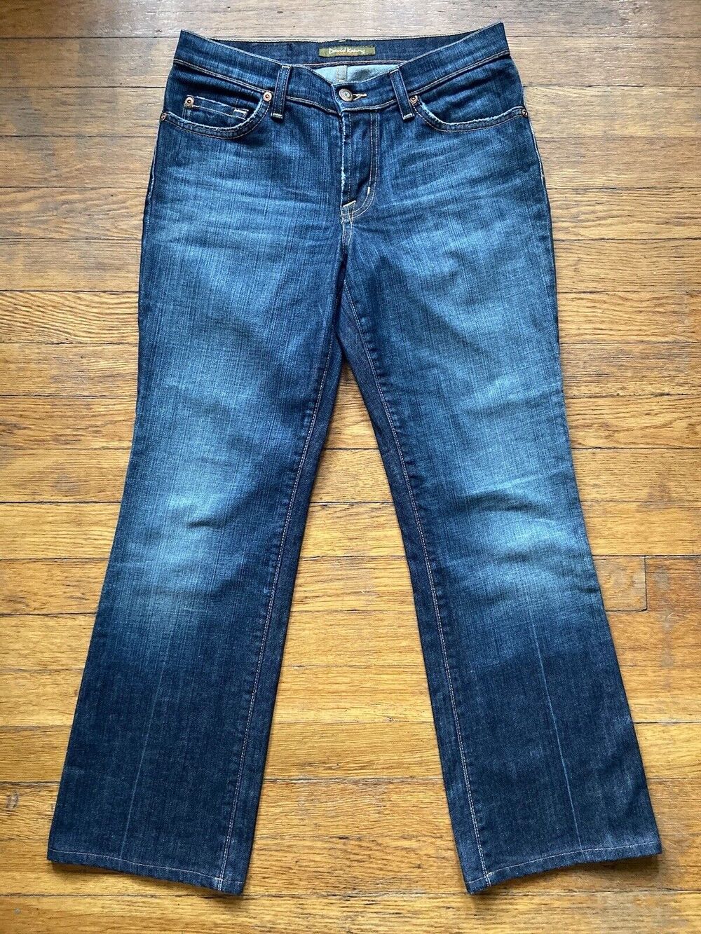 DAVID KAHN Jeanswear Distressed Bootcut Denim Jeans sz 2P